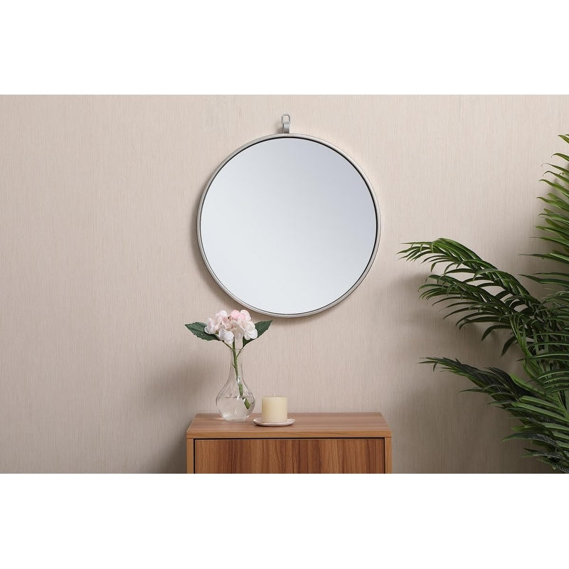 Carson Carrington Labbemala Metal Framed Round Wall Mirror