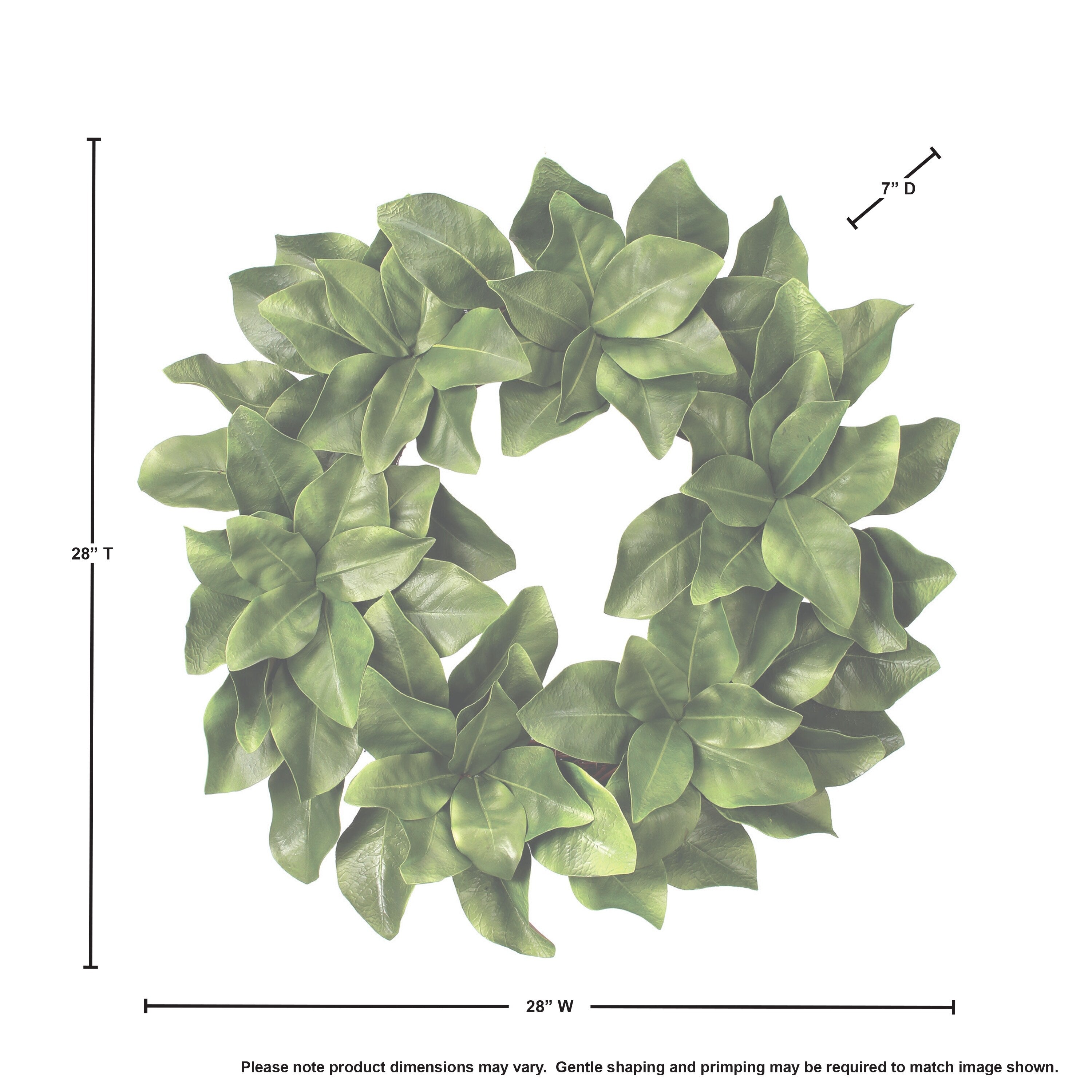 Eva Magnolia Leaf Wreath 26