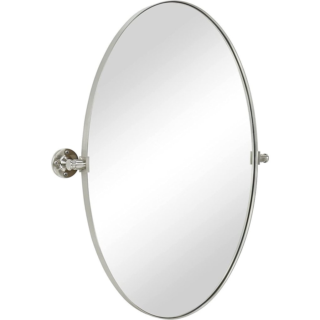 TEHOME Leni Oval Metal Wall Mirror