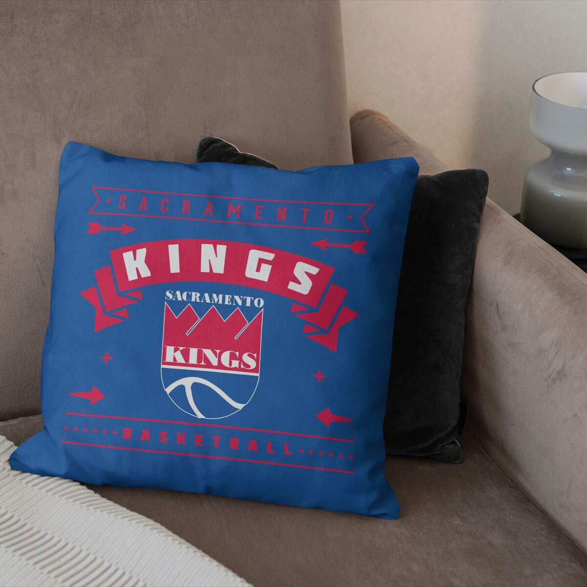 NBA Hardwood Classic Sac Kings Printed Throw Pillow - Blue