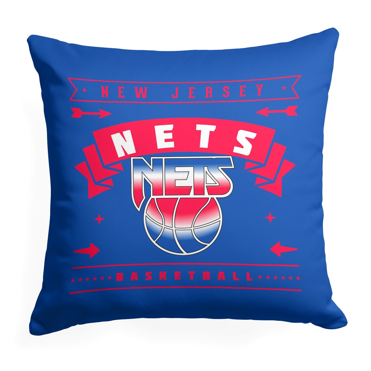 NBA Hardwood Classic Nets Printed Throw Pillow - Blue