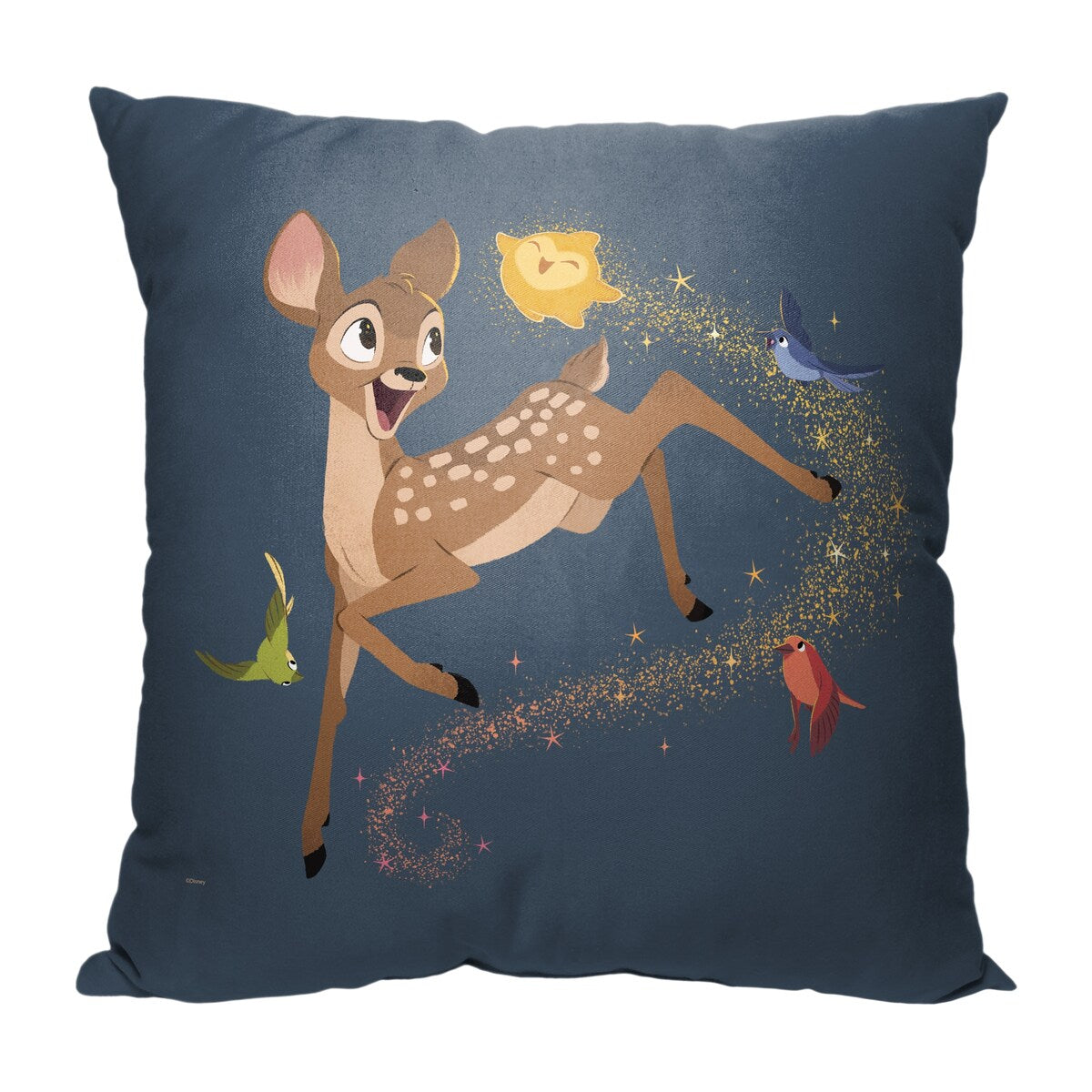 Disney Wish Forest Friends Printed Throw Pillow - Black