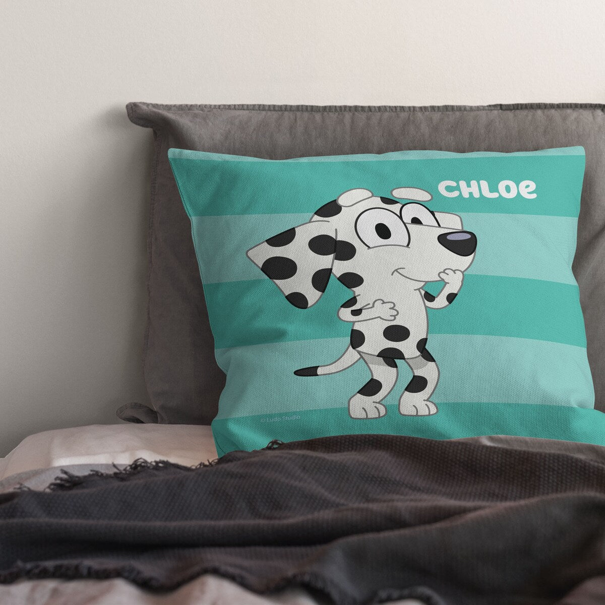 Bluey Roll Call Chloe Printed Throw Pillow - Green