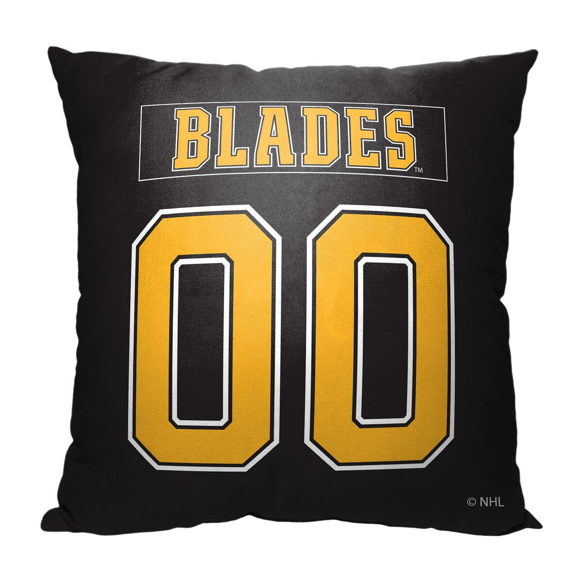 NHL Mascot Love Bruins Printed Throw Pillow - Black