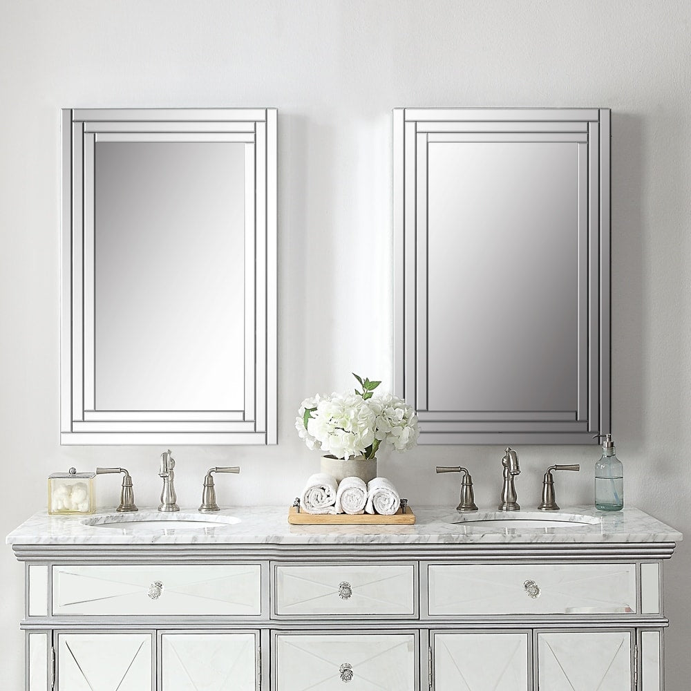 Uttermost 'Alanna' Frameless Vanity Mirror - Silver - 22x34x2