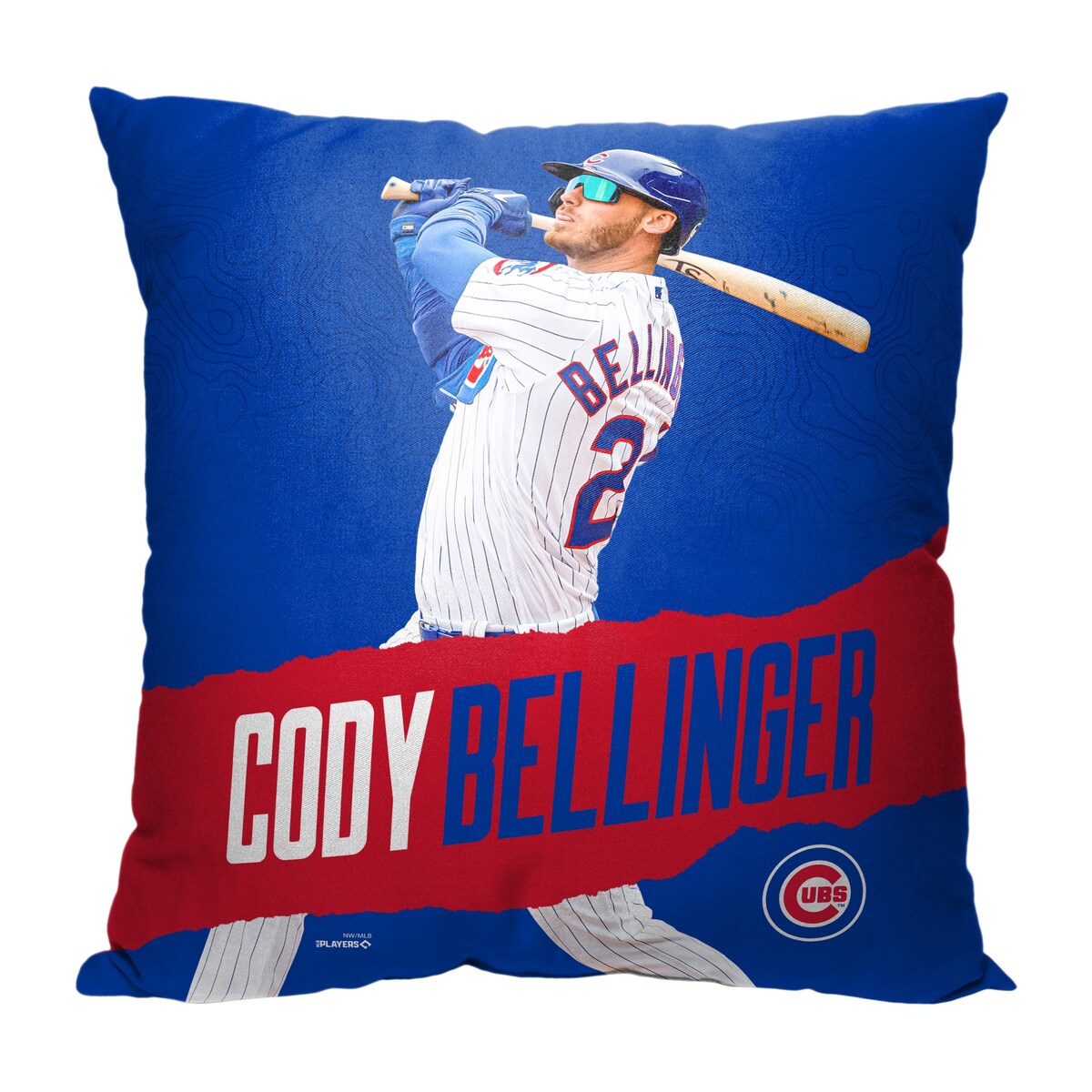 MLB Chicago Cubs Player Cody Bellinger 18 Inch Throw Pillow