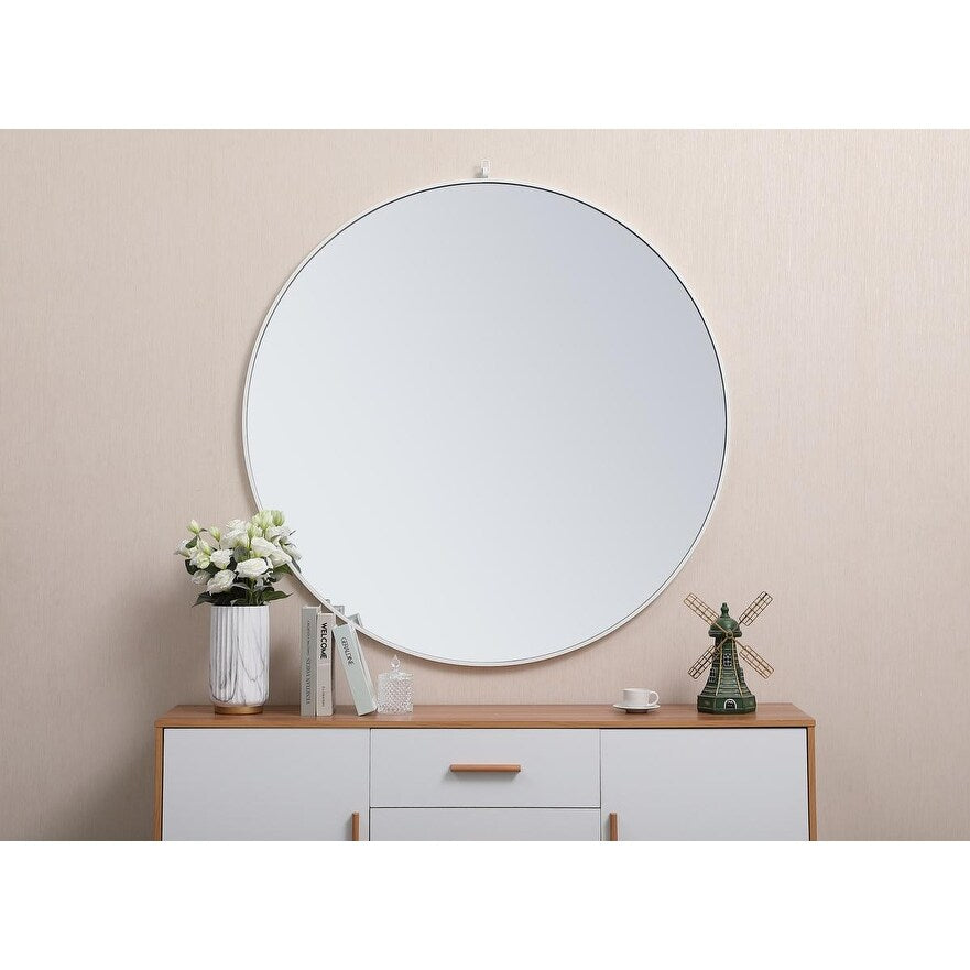 Carson Carrington Labbemala Metal Framed Round Wall Mirror