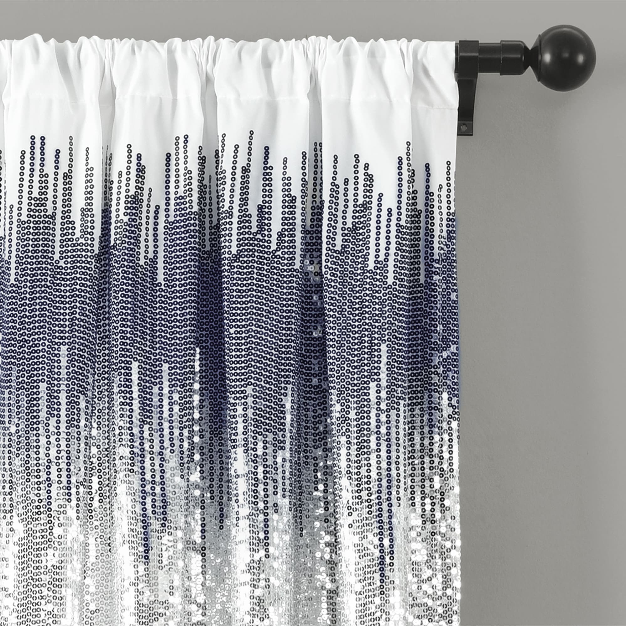 Lush Decor Shimmer Sequins Window Curtain Panel Pair - 84 x 42 - 84 x 42