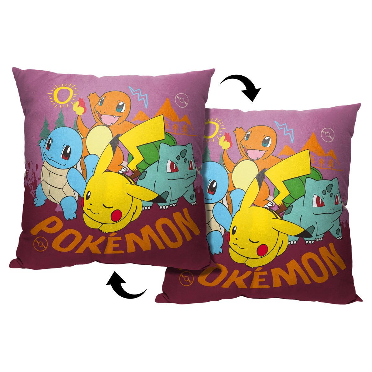 Pokemon Go Outside Printed Throw Pillow - Red