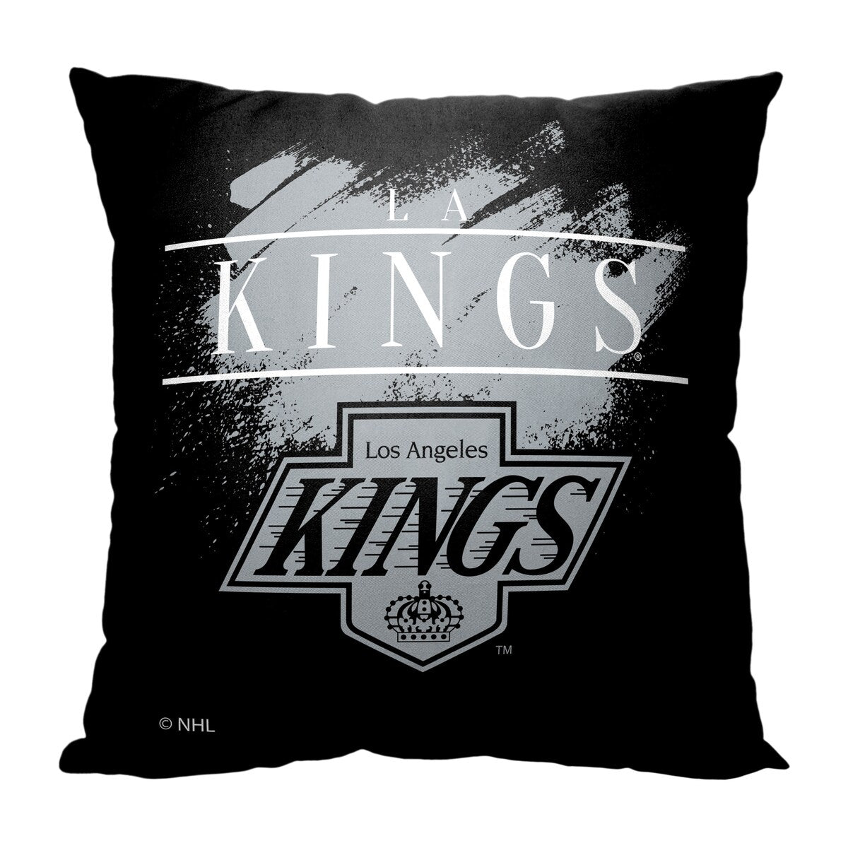 NHL Vintage Burst LA Kings Printed Throw Pillow - Black