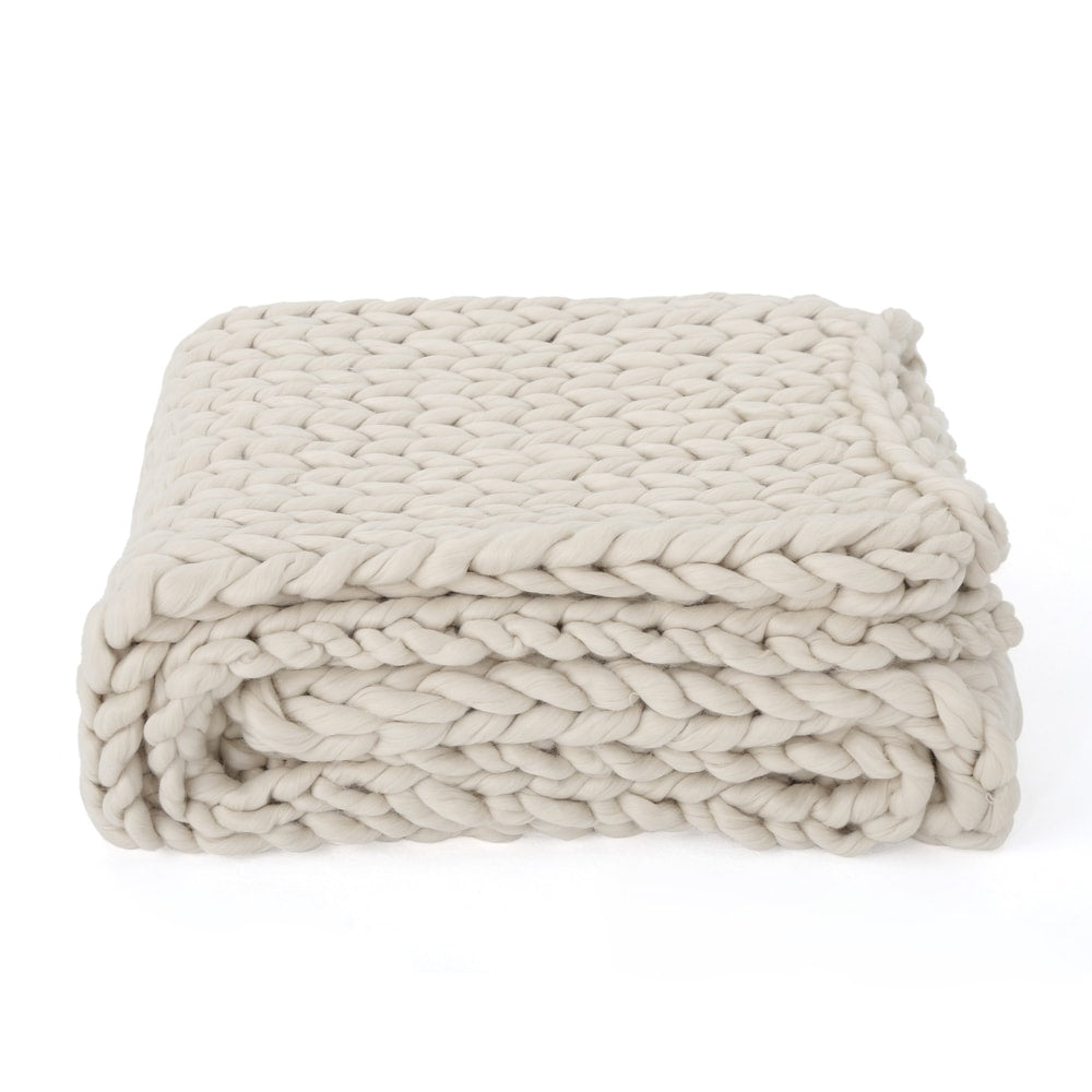 Marnie Knitted Acrylic Throw Blanket by Christopher Knight Home