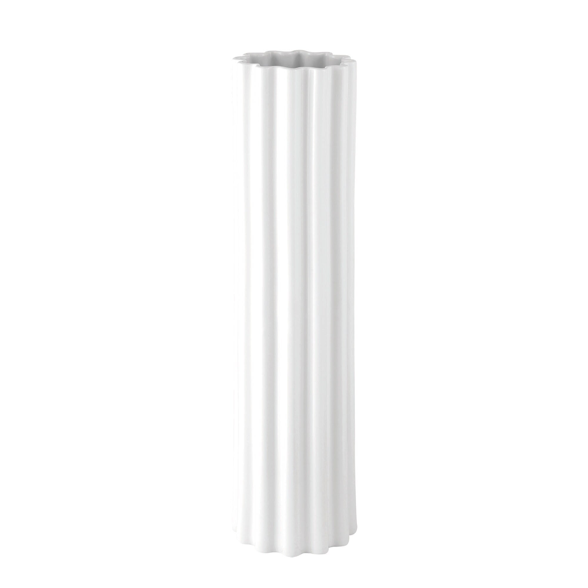 Modern White Handmade Tall Ceramic Floor Vase