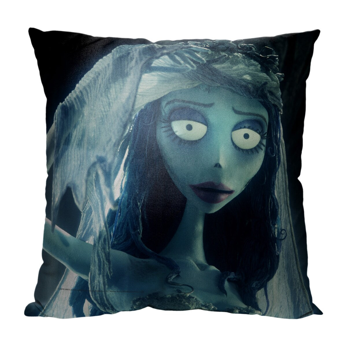 Warner Brothers Corpse Bride Behind the Veil 18 Inch Throw Pillow