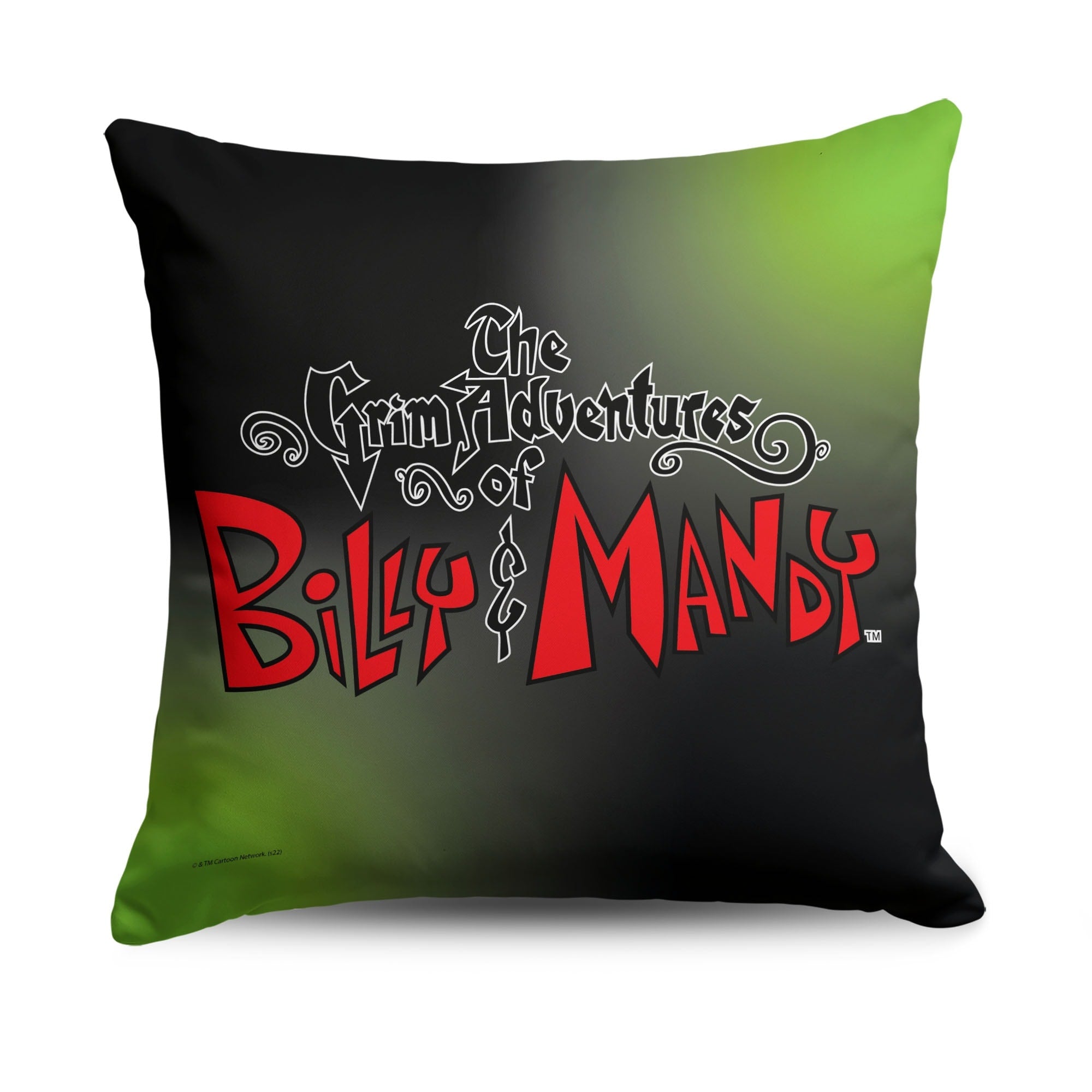 Cartoon Network Billy And Mandy Title Logo 18 Inch Throw Pillow