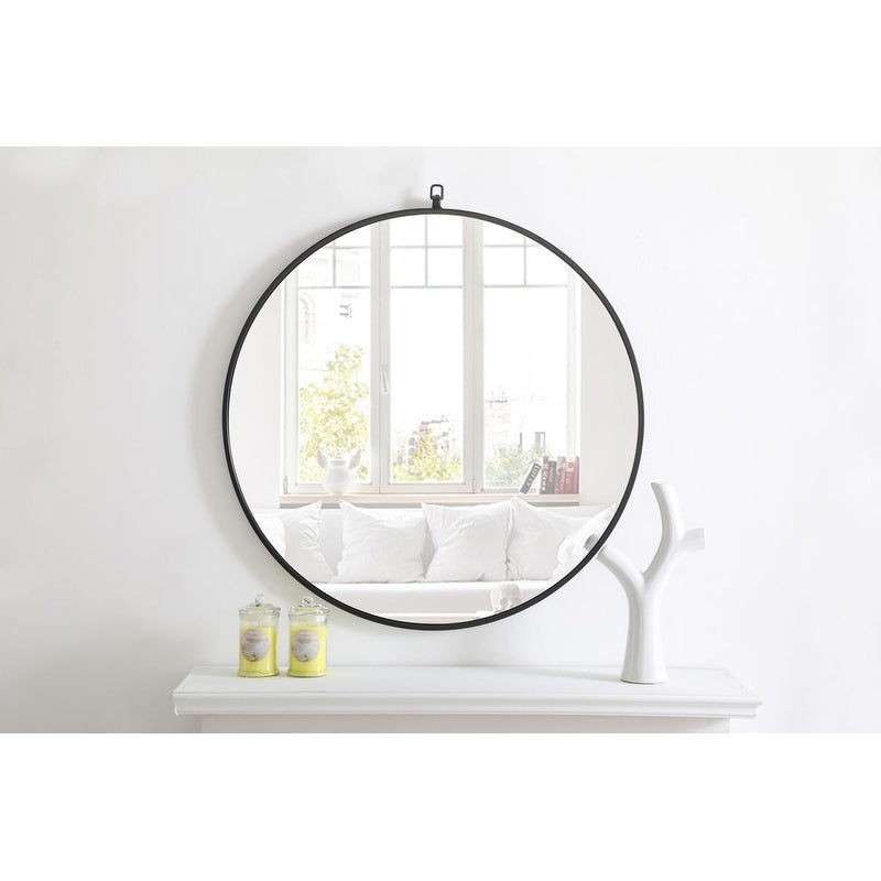 Carson Carrington Labbemala Metal Framed Round Wall Mirror