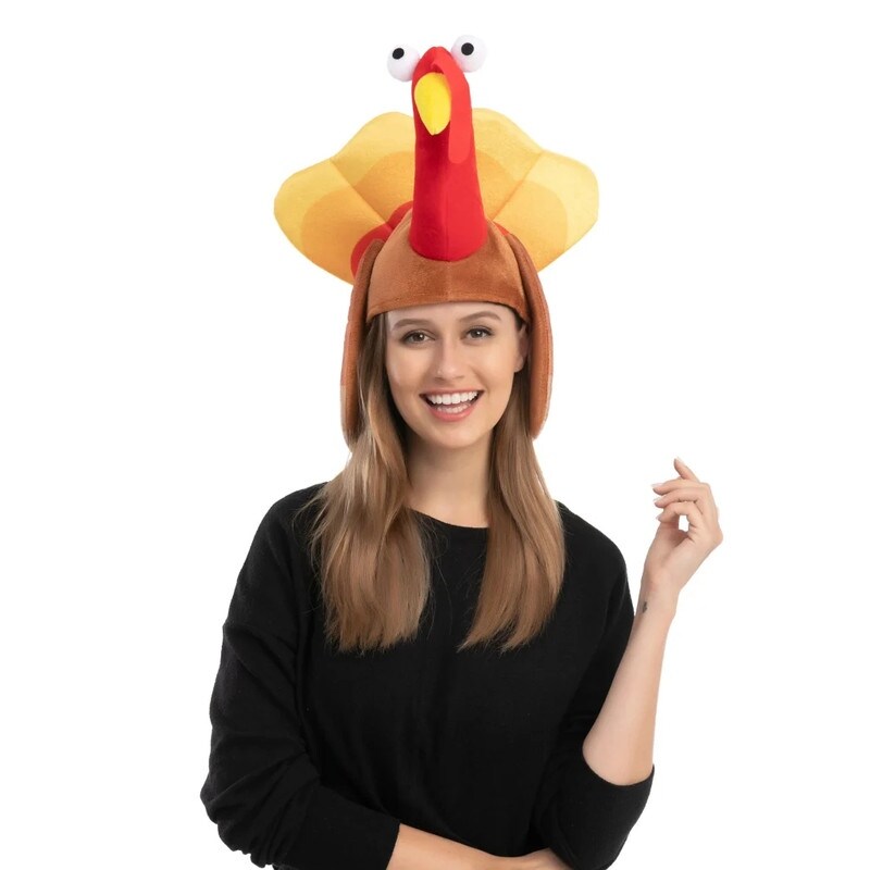 Thanksgiving Turkey Caps: 2-Pack Silly Costume