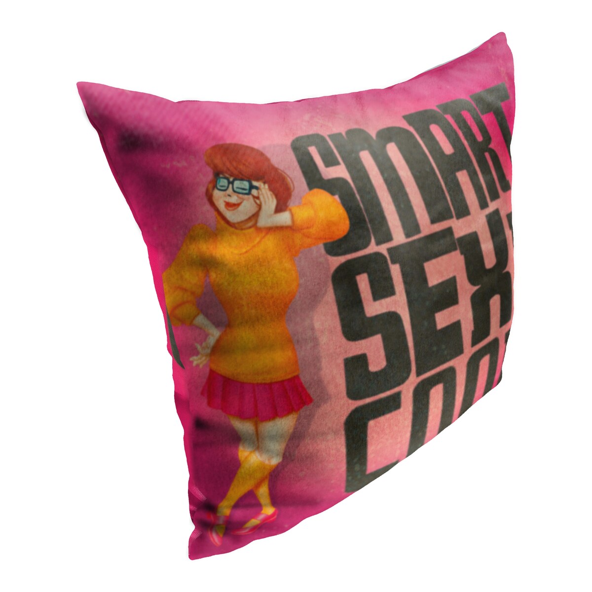 Scooby Doo Nerds Cool Printed Throw Pillow - Pink