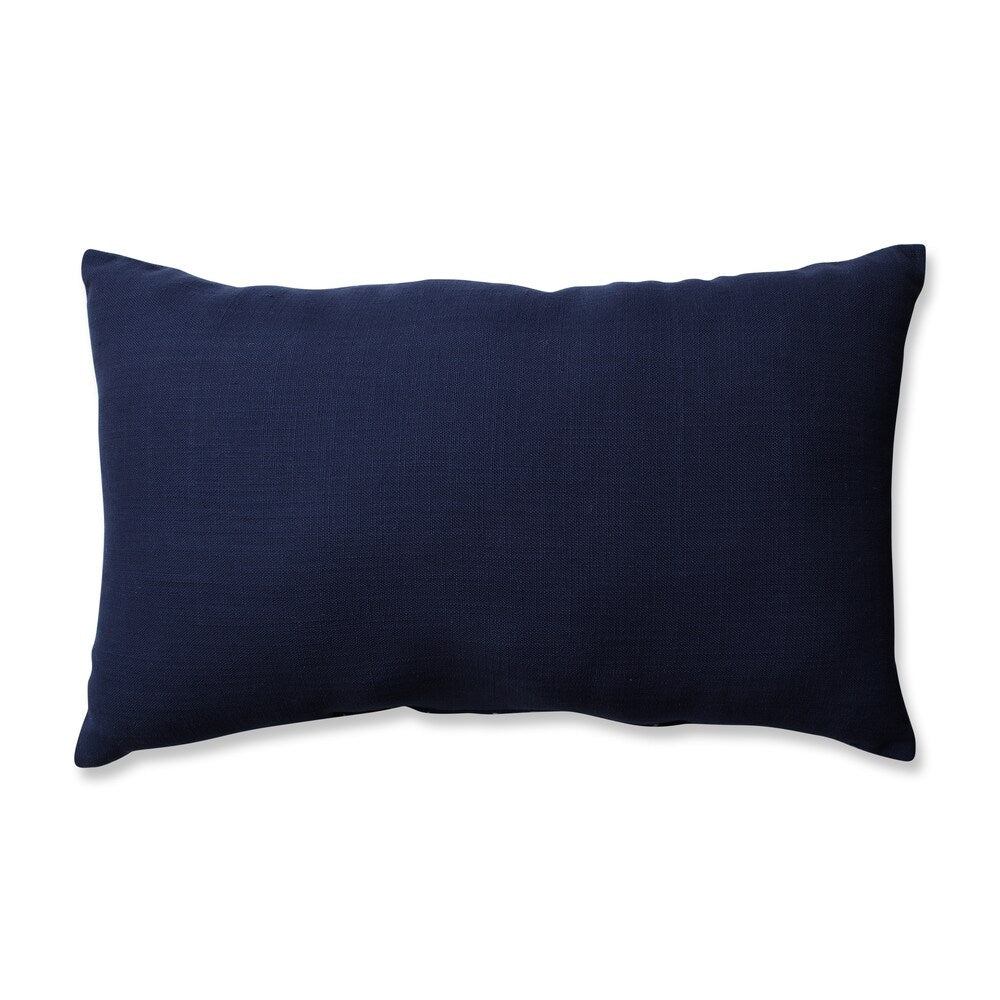 Pillow Perfect Tribal Stitches Navy-white Rectangular Throw Pillow