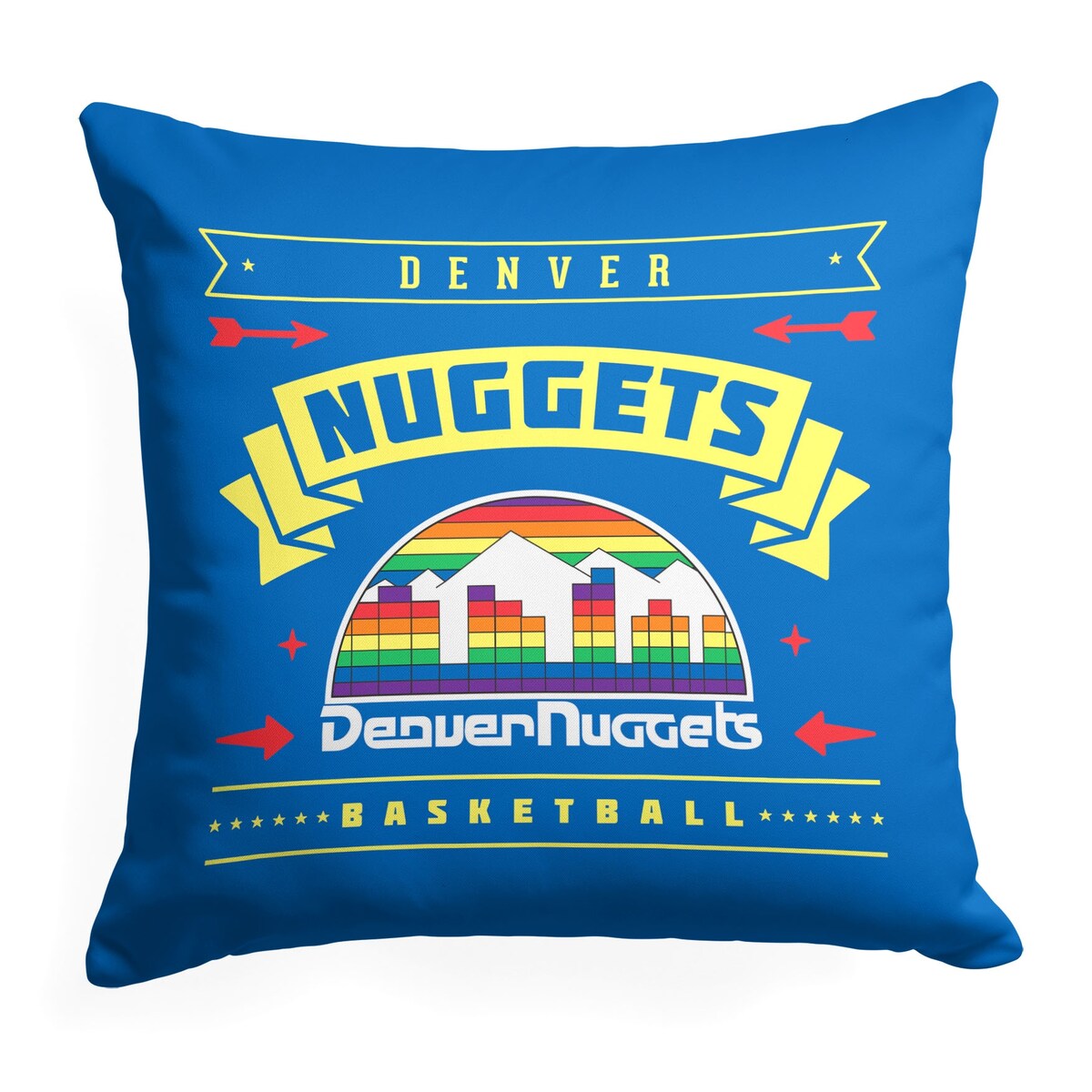 NBA Hardwood Classic Nuggets Printed Throw Pillow - Blue