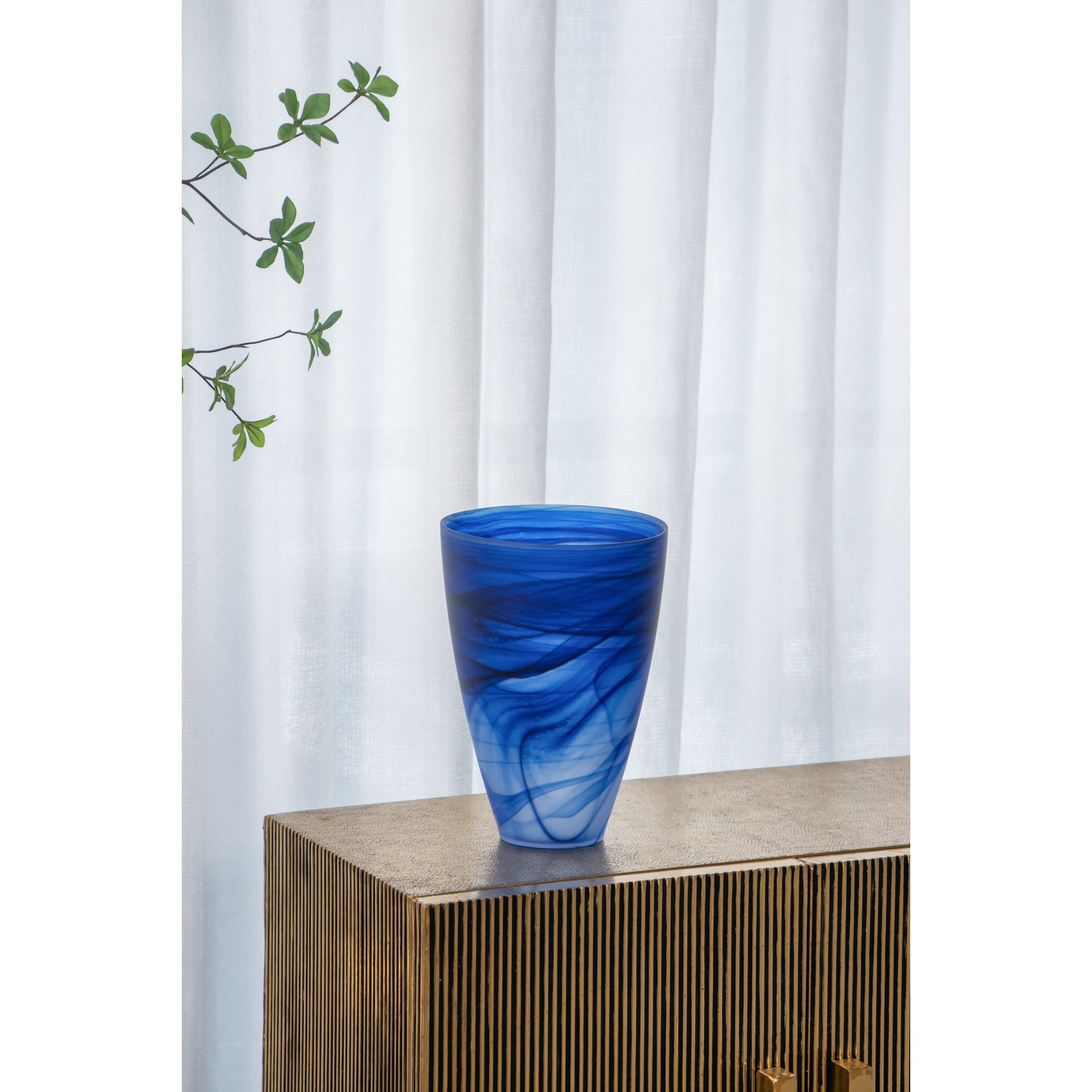 A&B Home Glass Vase - Blue