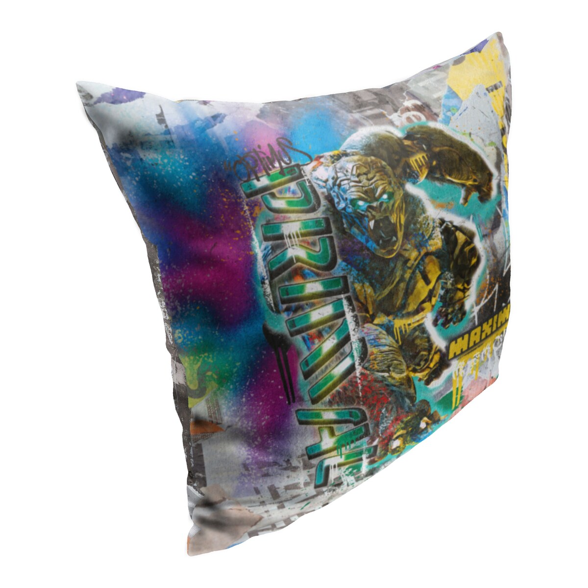 Hasbro Transformers: Rise of the Beasts Brooklyn Maximal Printed Throw Pillow - White