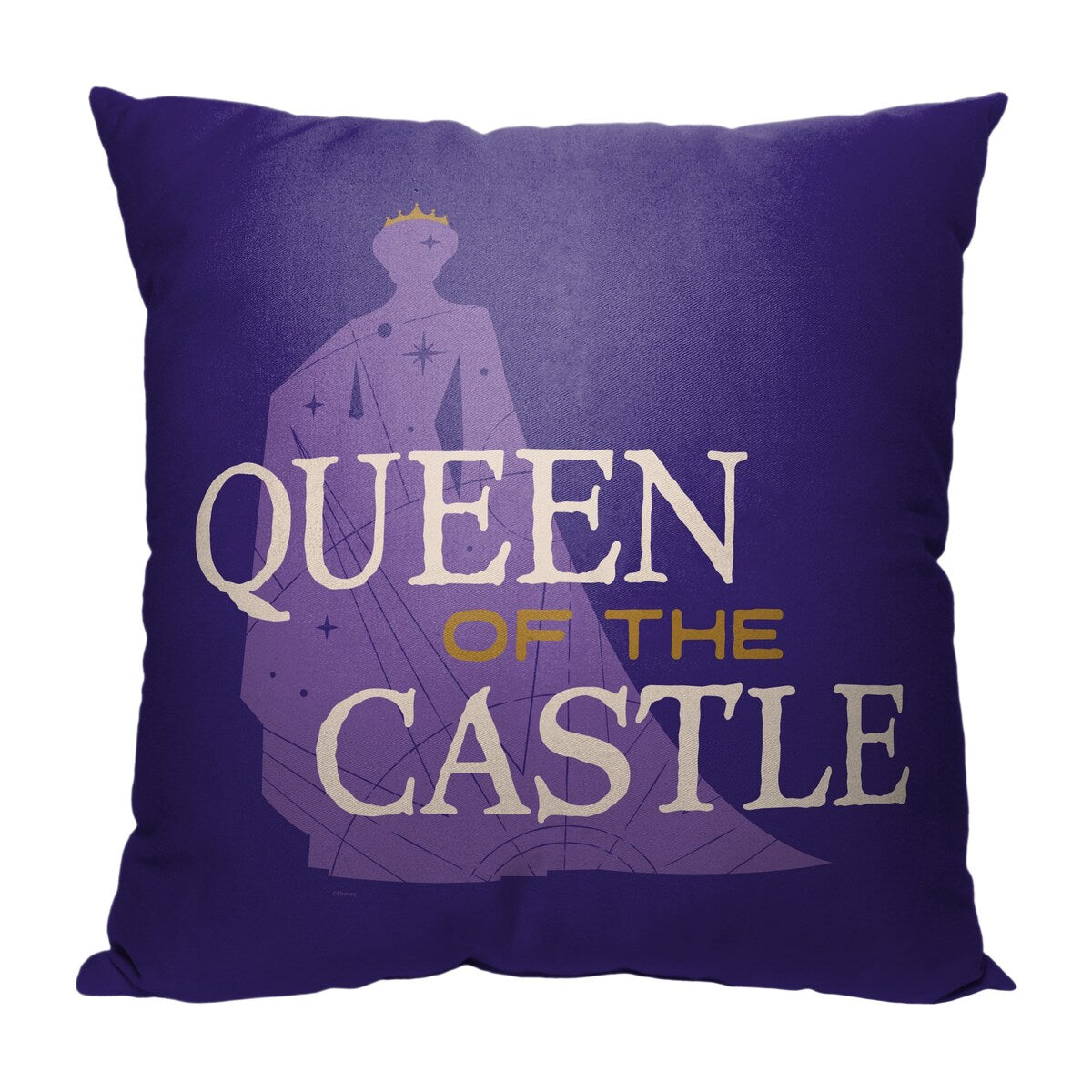 Disney Wish Queen of the Castle Printed Throw Pillow - Purple