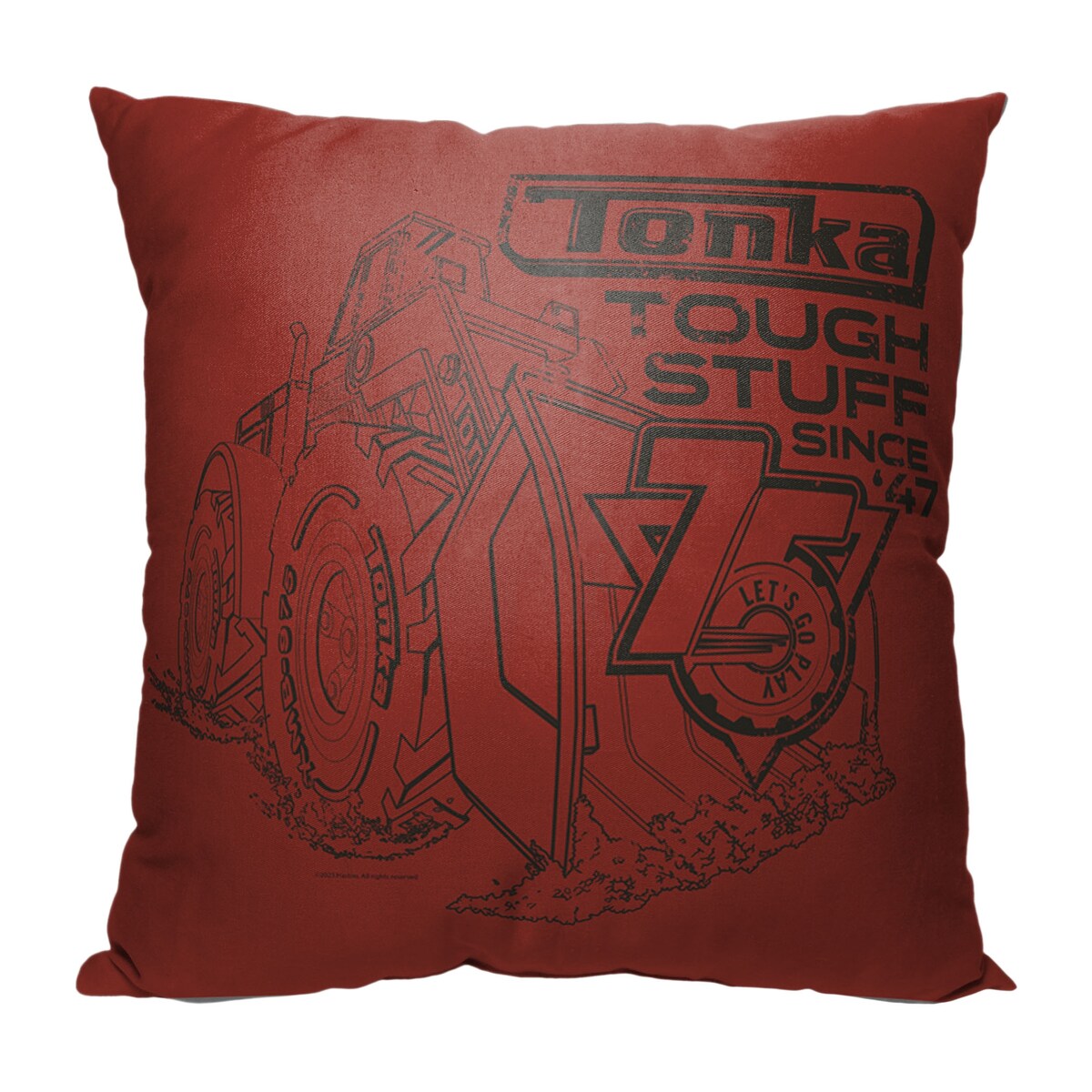 Hasbro Tonka Tough Stuff Printed Throw Pillow - Red