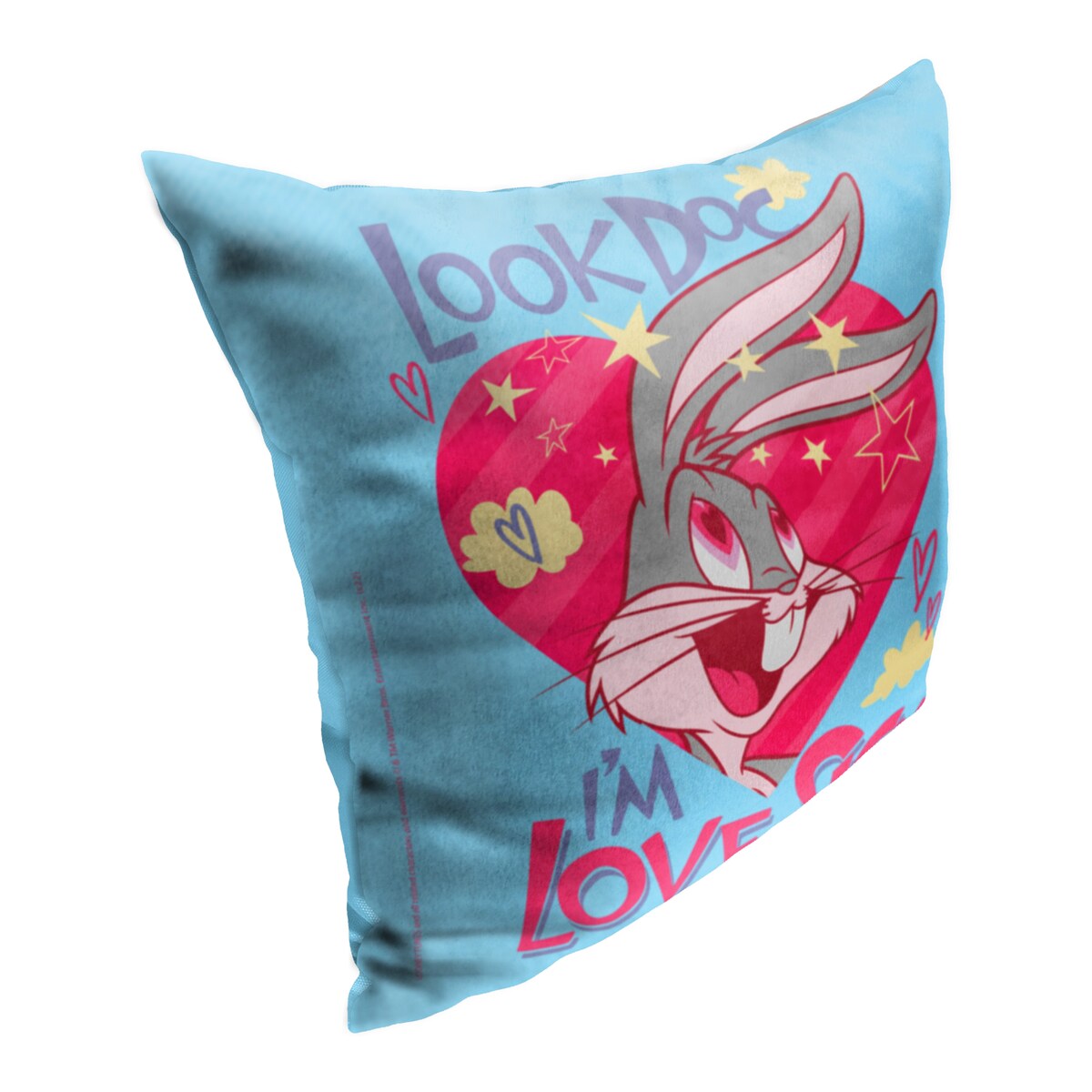 Warner Brothers Looney Tunes Love Sick Bugs 18 Inch Throw Pillow