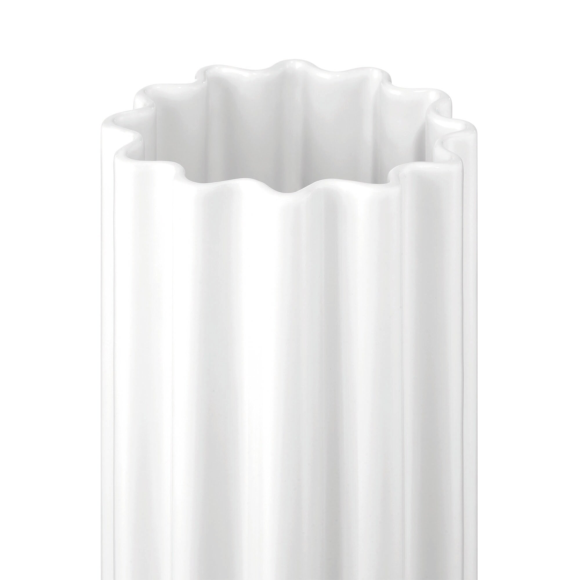 Modern White Handmade Tall Ceramic Floor Vase