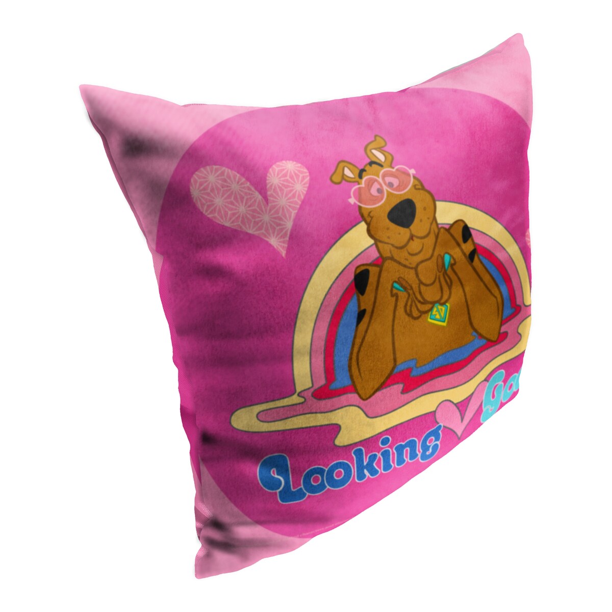 Warner Brothers Scooby Doo Looking Good Valentine 18 Inch Throw Pillow