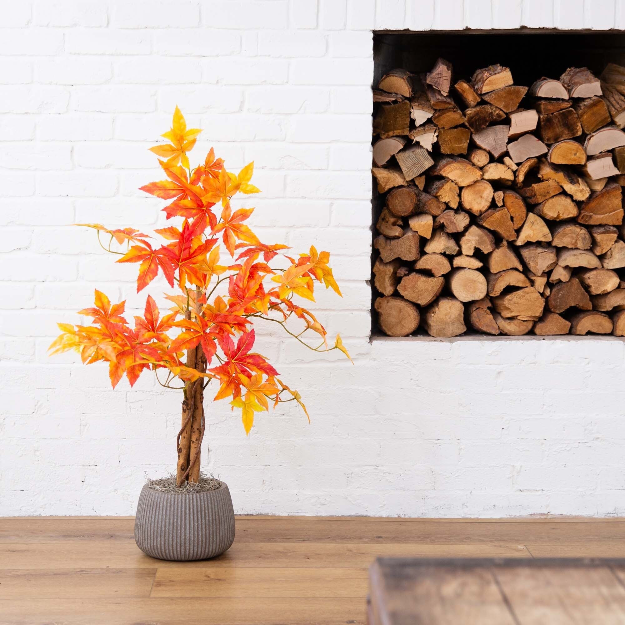 3' Autumn Deluxe Maple Artificial Fall Tree