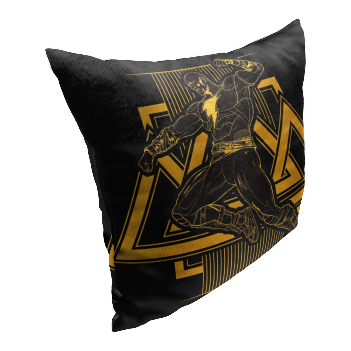 Warner Brothers Black Adam Gold Rush 18 Inch Throw Pillow