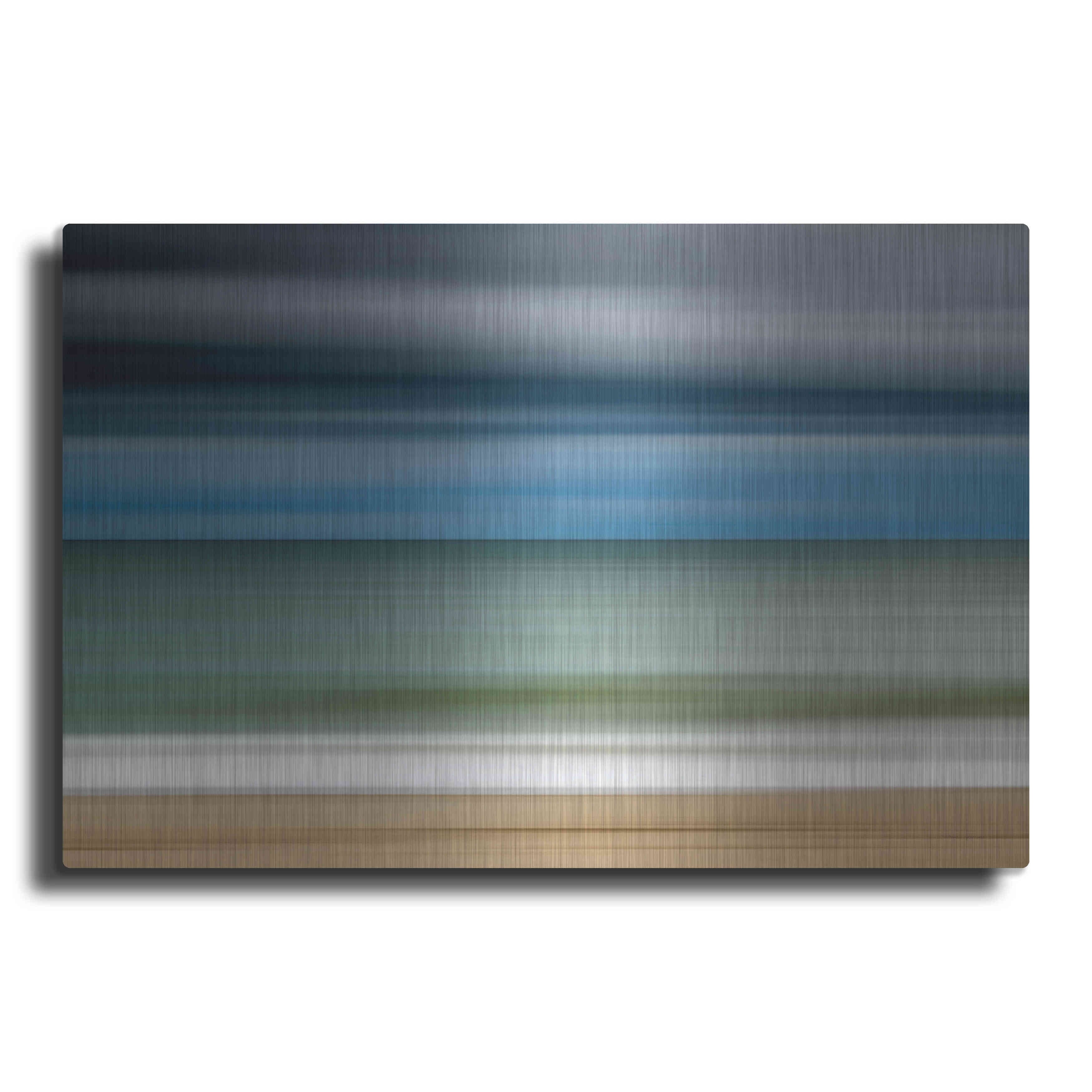 Luxe Metal Art 'Ocean Storm' by Katherine Gendreau, Metal Wall Art