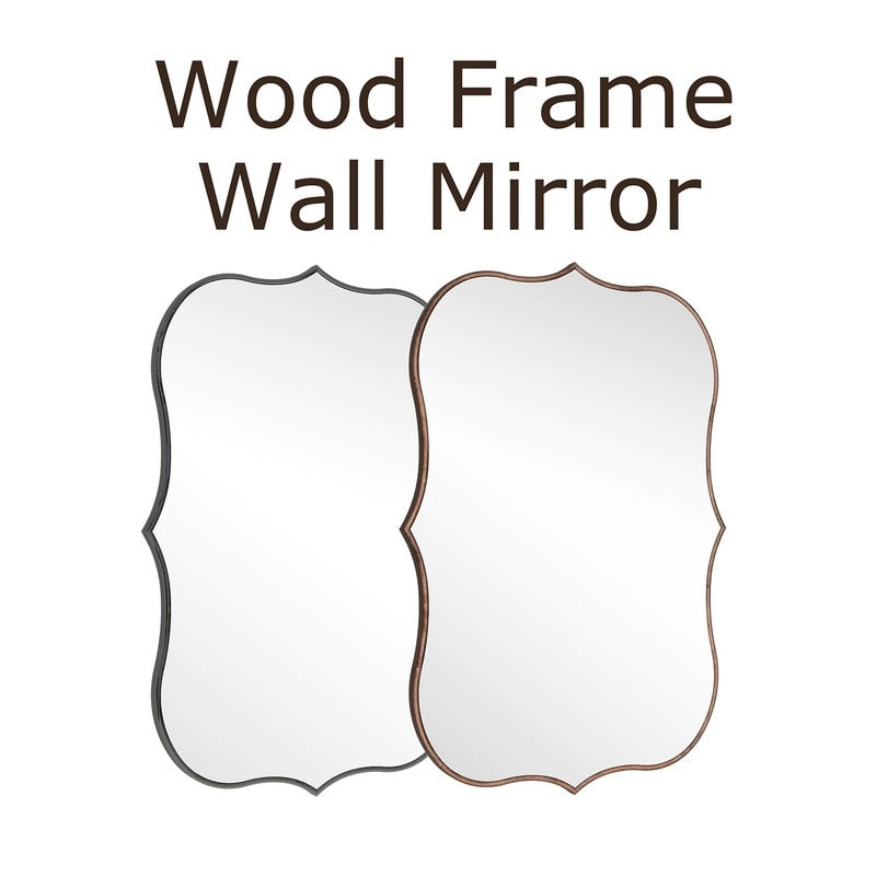 Asymmetrical Gold Antique Bronze Accent Wall Mirror - 23.62×35.4