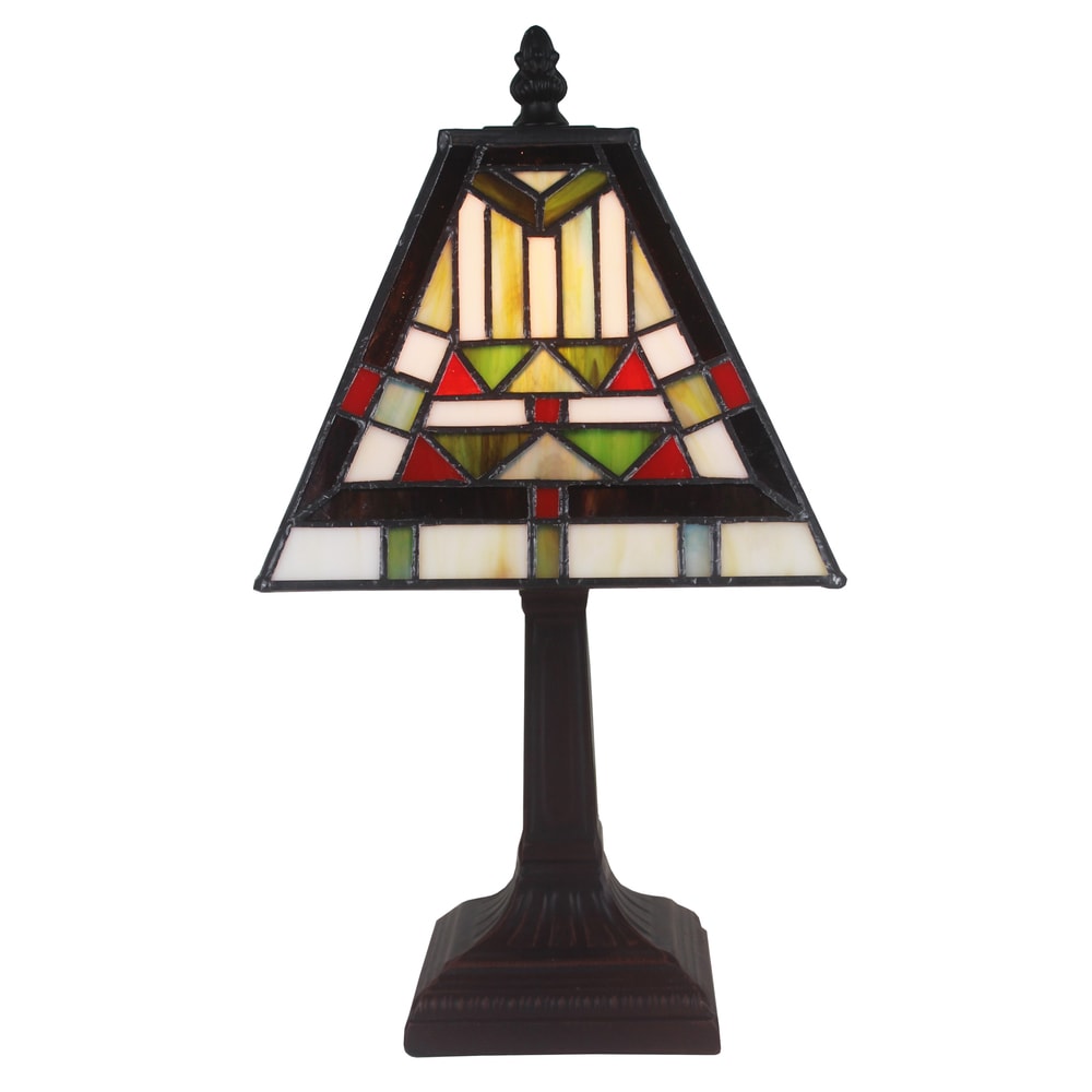 Alaina 1-light Tiffany-style 7.5-inch Table Lamp