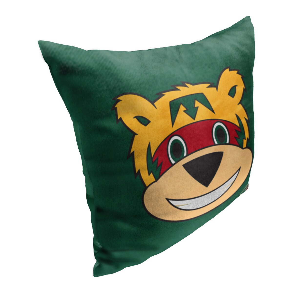 NHL Mascot Love Wild Printed Throw Pillow - Green