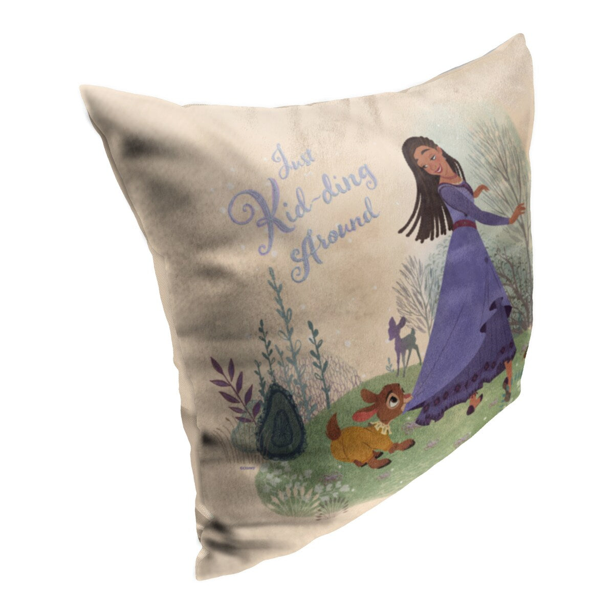 Disney Wish Kidding Around Printed Throw Pillow - White