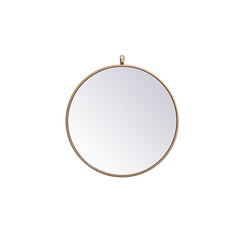 Carson Carrington Labbemala Metal Framed Round Wall Mirror