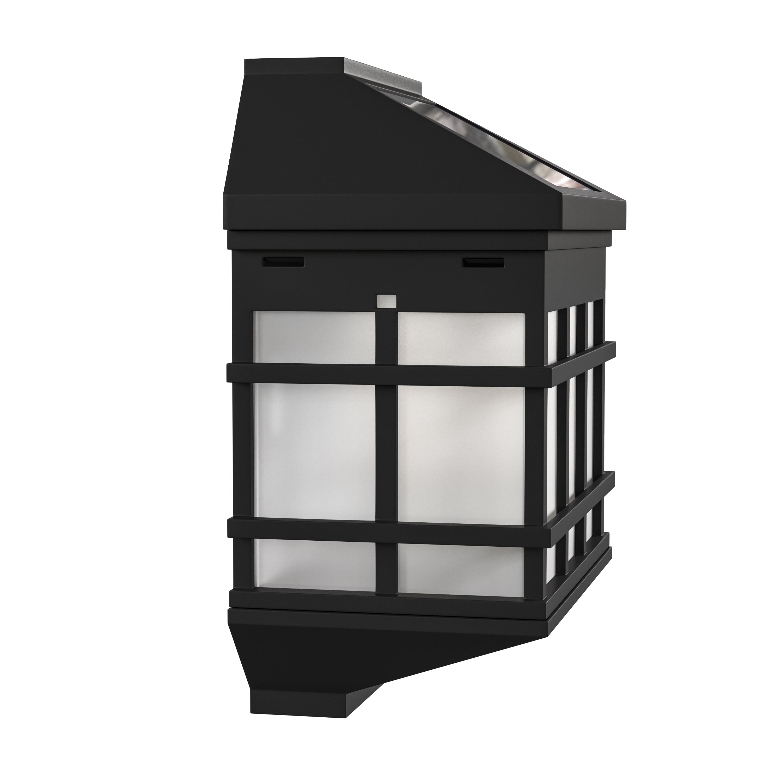 Decorative Wall Mount Solar Powered Lighting for Decks and Fencing - Set of 6