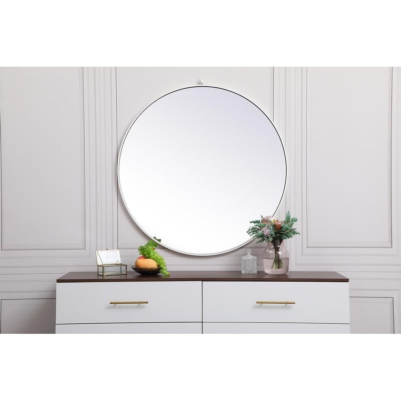 Carson Carrington Labbemala Metal Framed Round Wall Mirror