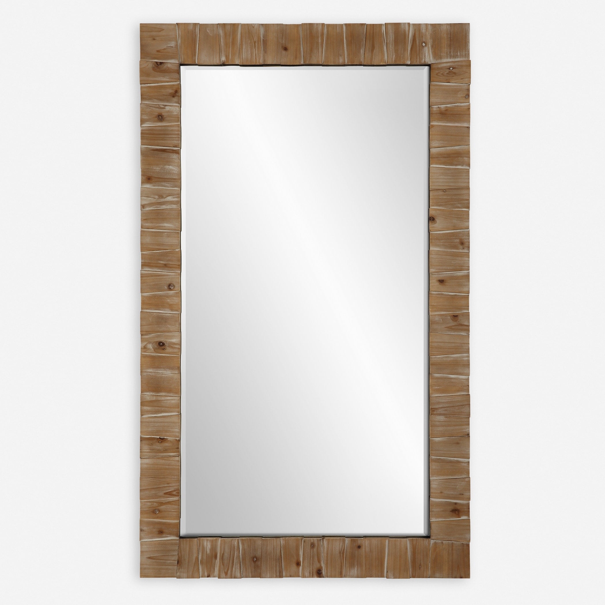 Uttermost Ayanna Gray Washed Wood Mirror - 43.75W x 73.75H x 1.75D