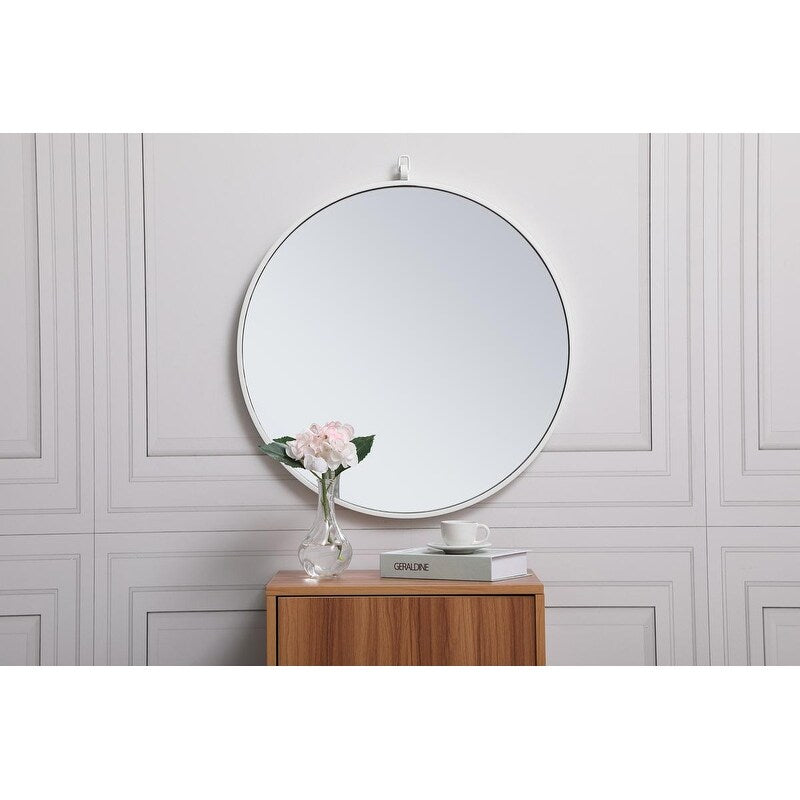 Carson Carrington Labbemala Metal Framed Round Wall Mirror