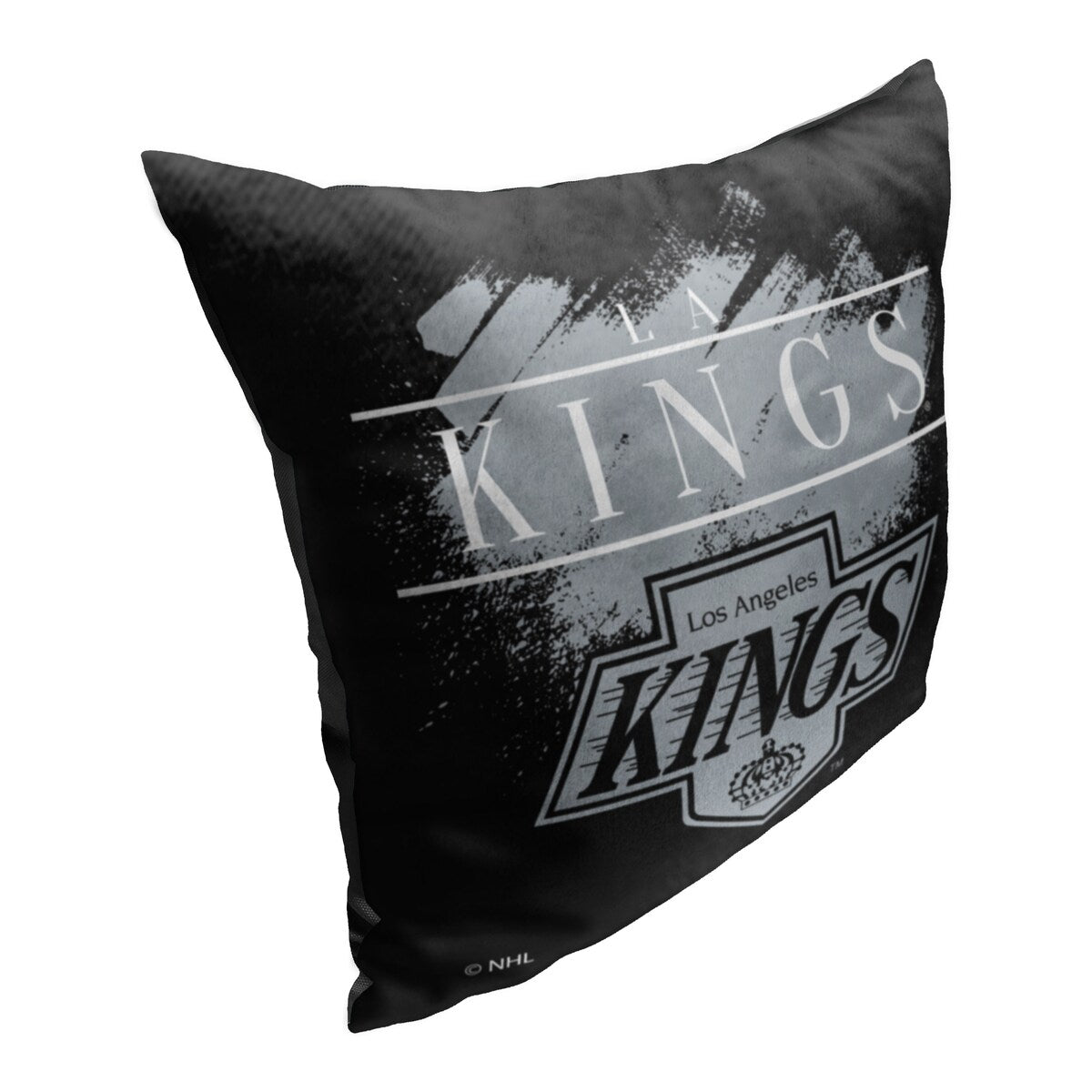 NHL Vintage Burst LA Kings Printed Throw Pillow - Black