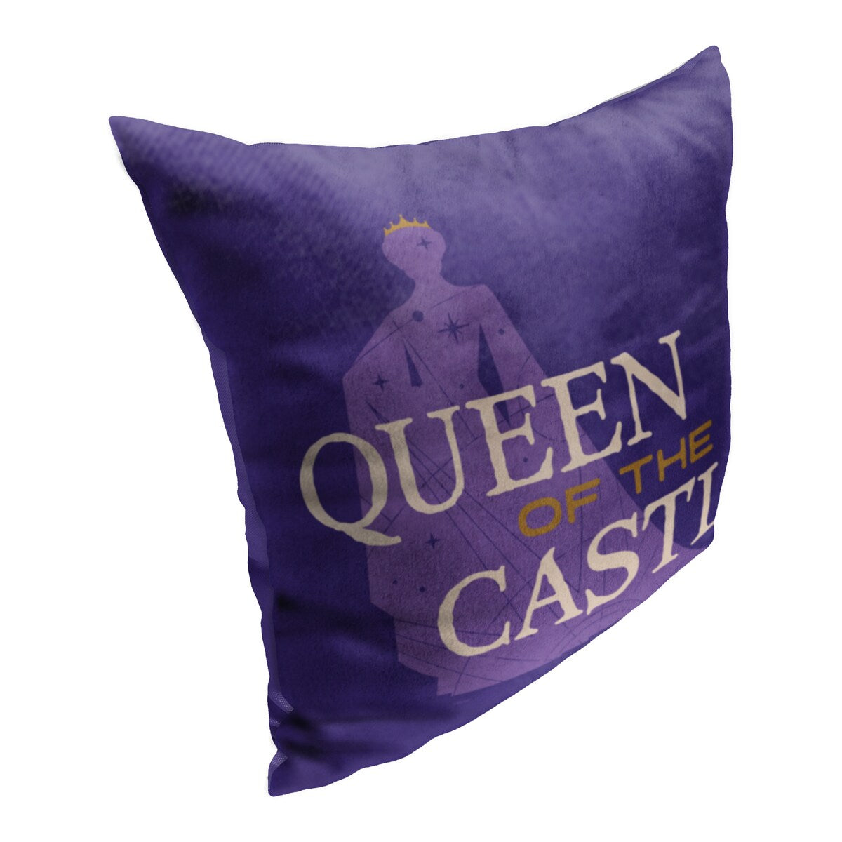 Disney Wish Queen of the Castle Printed Throw Pillow - Purple