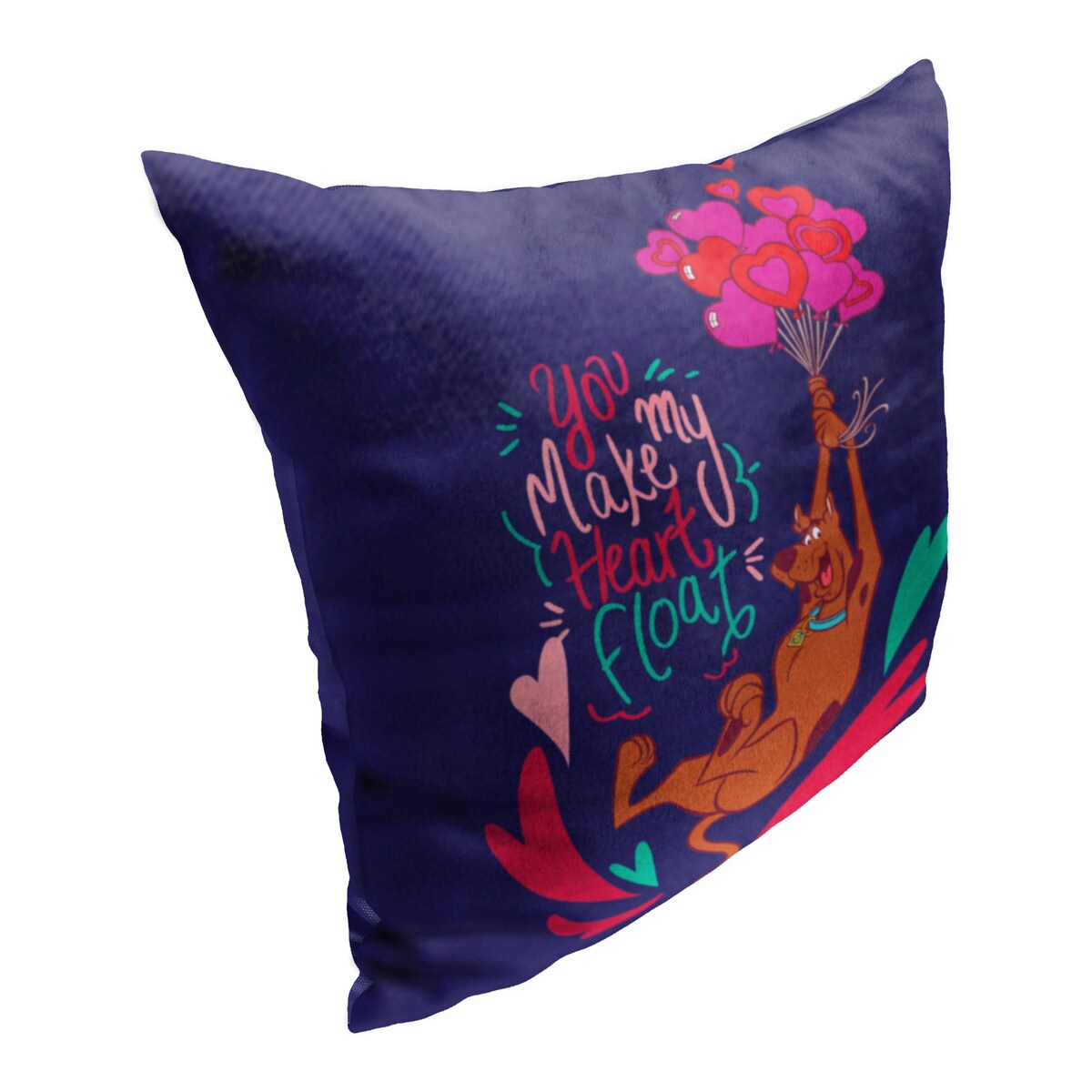 Warner Brothers Scooby Doo Make Me Float 18 Inch Throw Pillow.