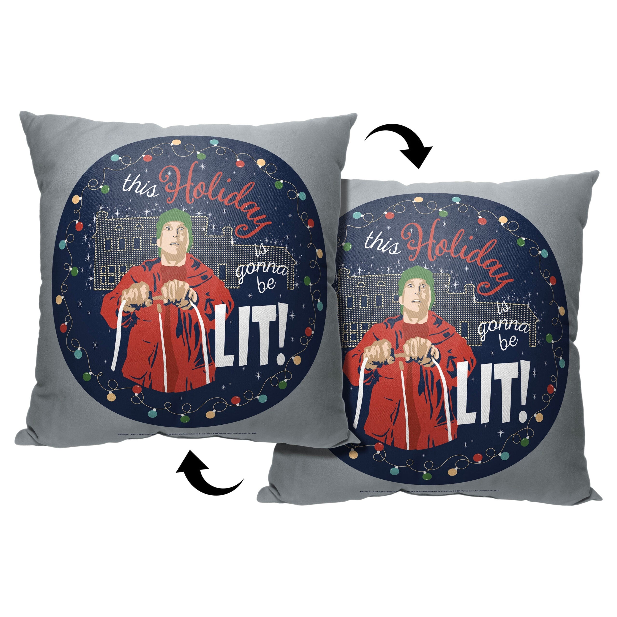 Warner Brothers Christmas Vacation 18 Inch Throw Pillow