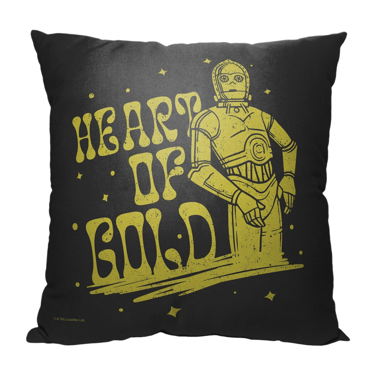 Star Wars Classic Heart Of Gold 18 Inch Throw Pillow