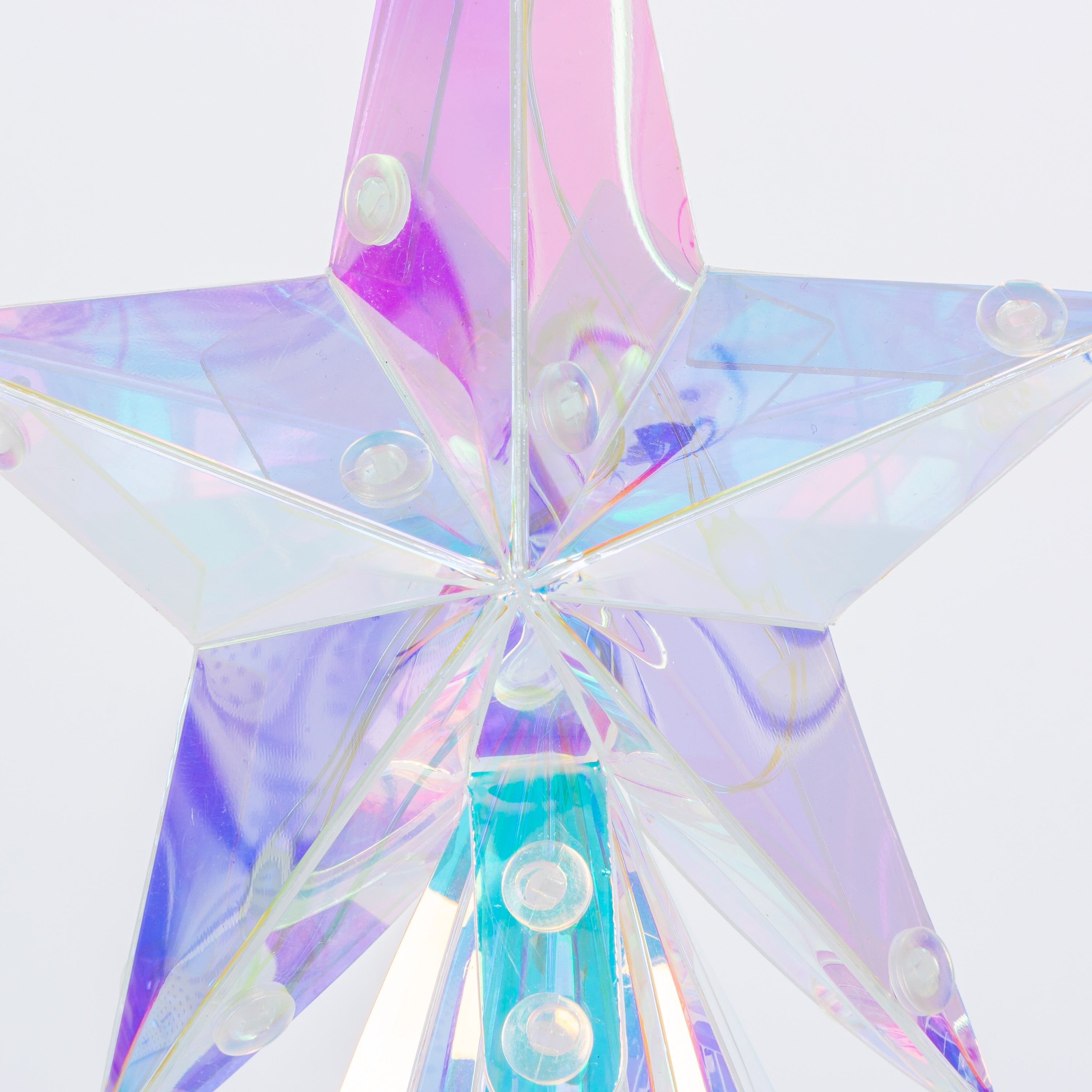 Enchanting 19.7 Inch Lighted Holographic Holiday Tree