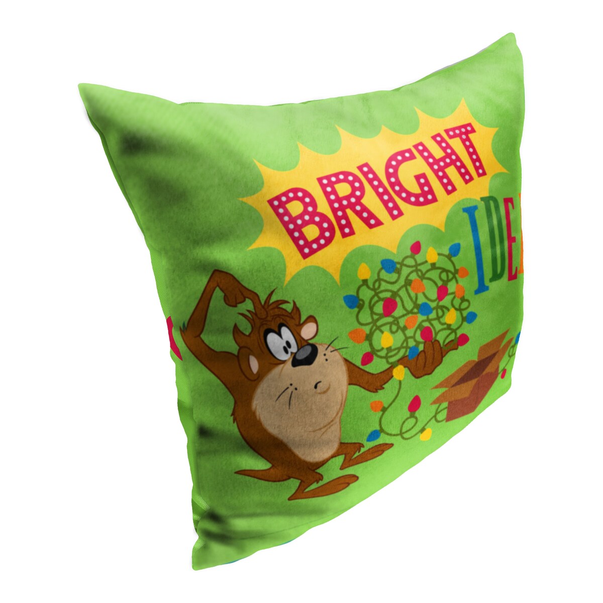 WB Looney Tunes Bright Idea Printed Throw Pillow - Green