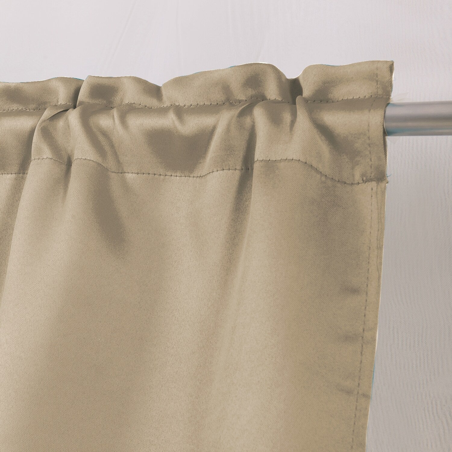 Anchorage Privacy Solid Kitchen Curtain